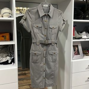 Calvin Klein grey shirt dress